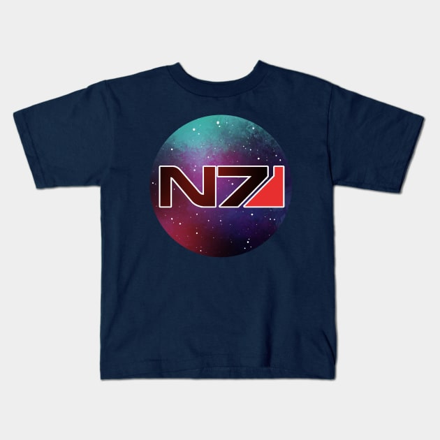 N7 Kids T-Shirt by queenseptienna